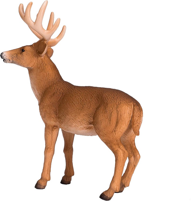 MOJO DEER STAG PAINTED REPLICA WILD ANIMAL COLLECTABLE TOY FIGURES 387038 - Image 3